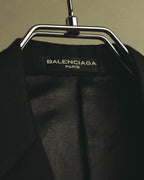 "BALENCIAGA" 00's-10's Huddersfield fabric classic tailored jacket