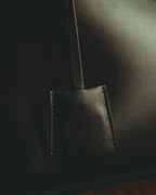 –SPECIAL– "Salvatore Ferragamo" 10's-20's Structured leather top-handle shoulder bag