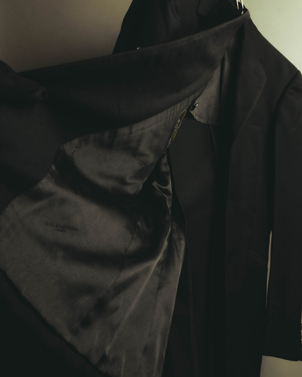 "BALENCIAGA" 00's-10's Huddersfield fabric classic tailored jacket