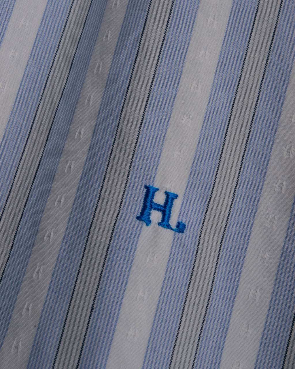 "Hermès" 90's-00's Striped cotton button-down shirt