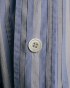"Hermès" 90's-00's Striped cotton button-down shirt