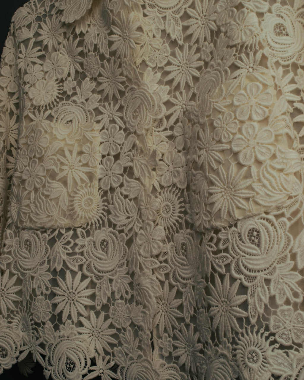 "VALENTINO" 2010's Cropped floral lace jacket