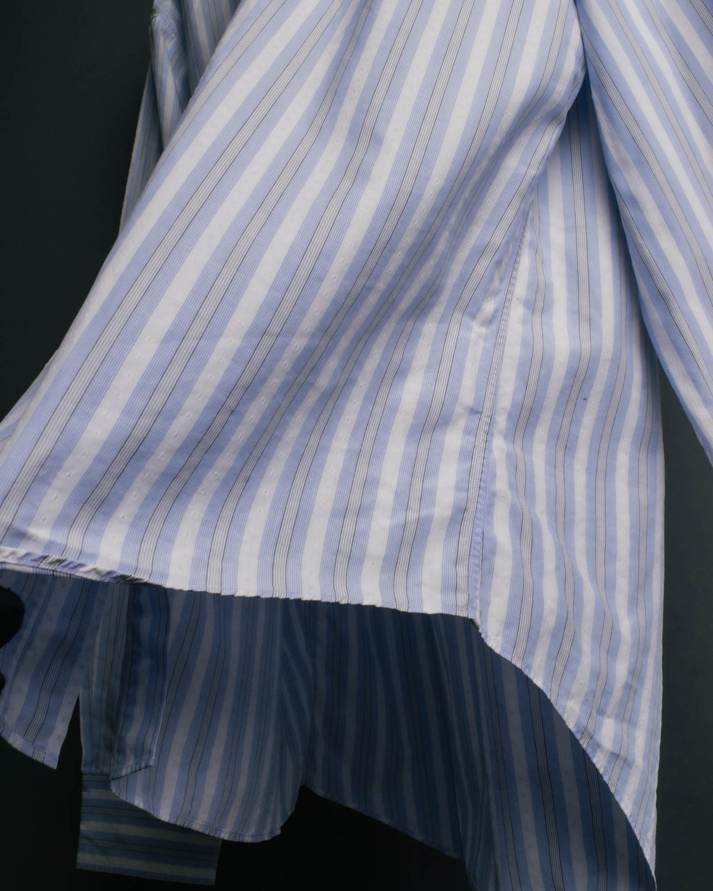 "Hermès" 90's-00's Striped cotton button-down shirt