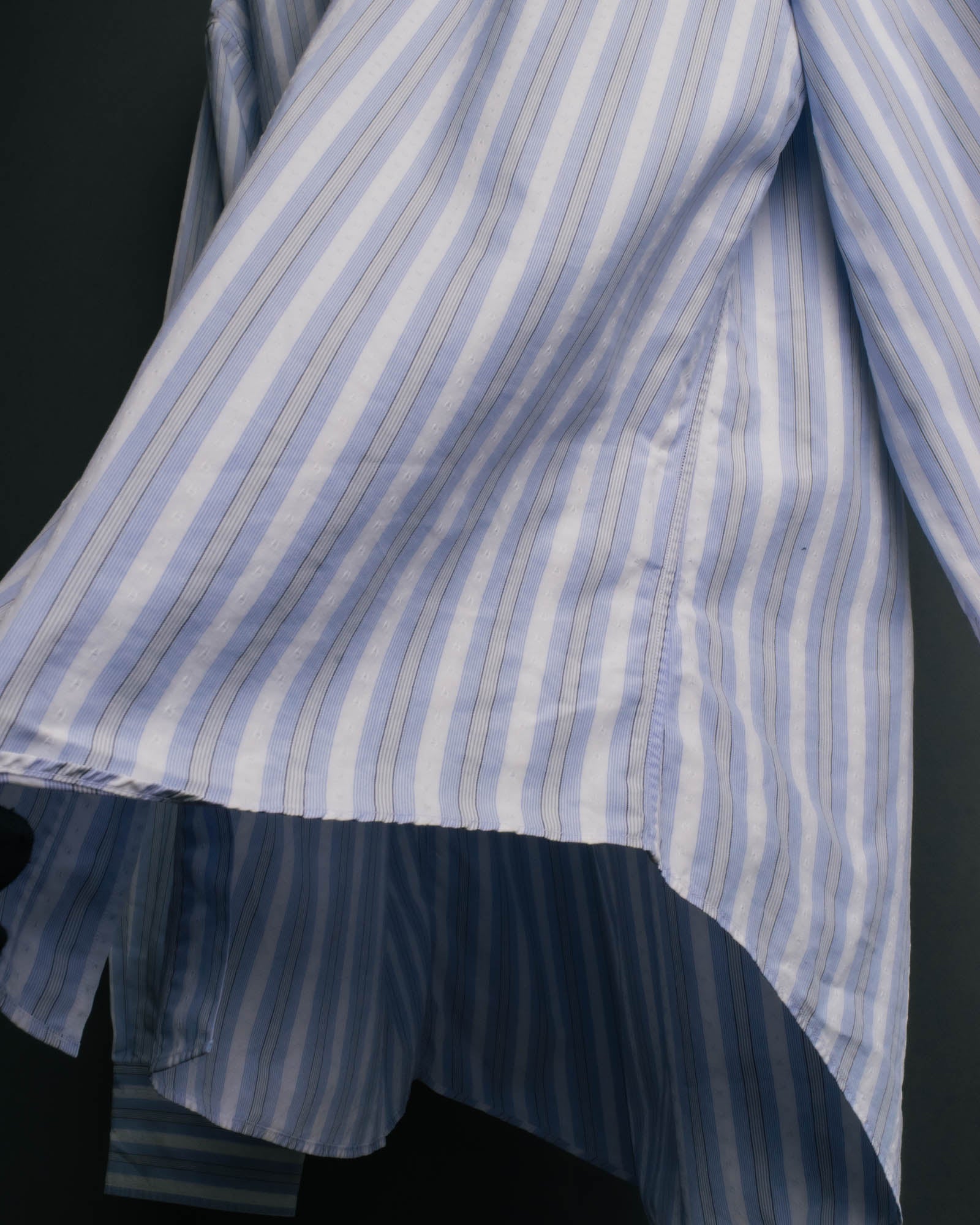 "Hermès" 90's-00's Striped cotton button-down shirt