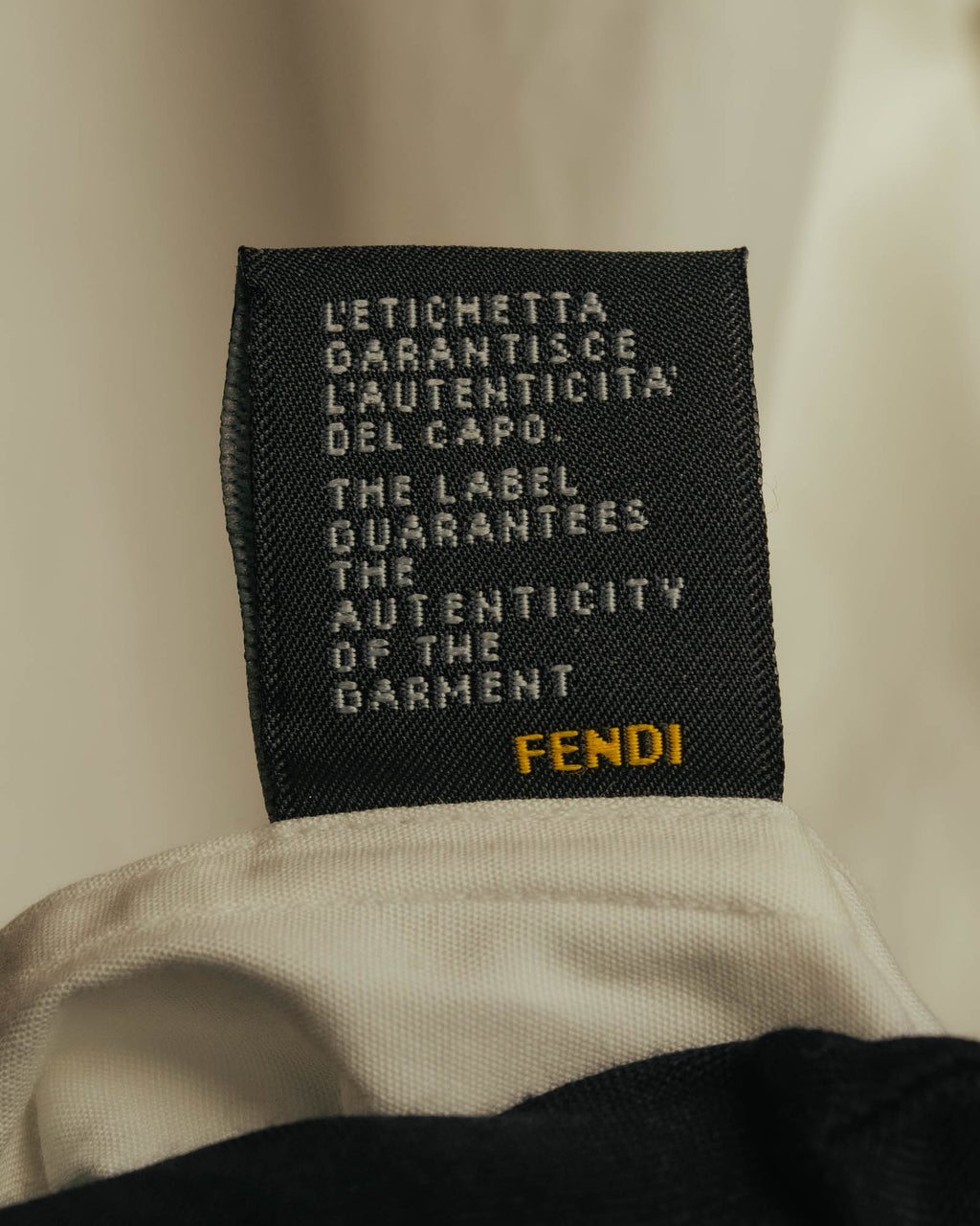 “FENDI” 2000’s Architectural trim dress shirt