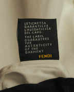 “FENDI” 2000’s Architectural trim dress shirt