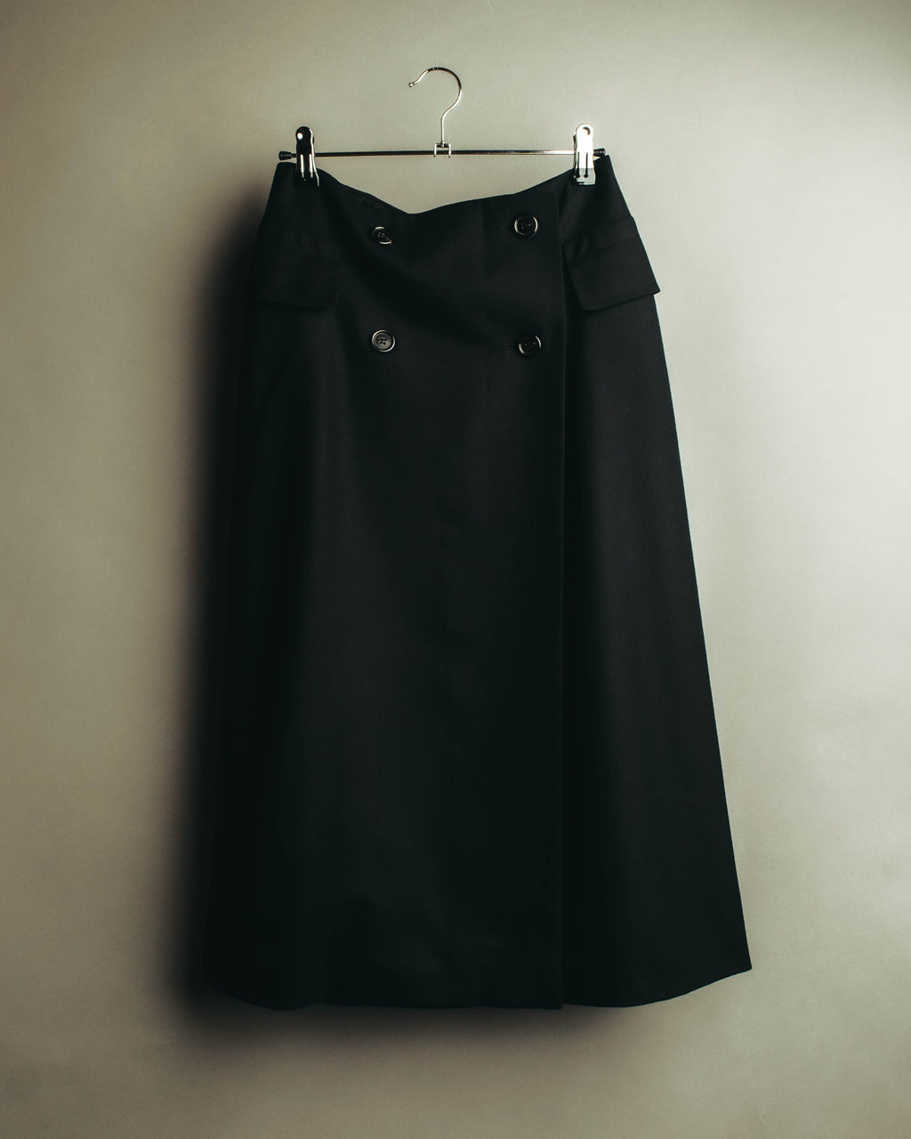 "JIL SANDER" 00's-10's Minimal wool wrap skirt
