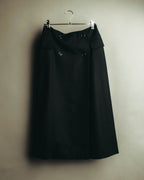 "JIL SANDER" 00's-10's Minimal wool wrap skirt