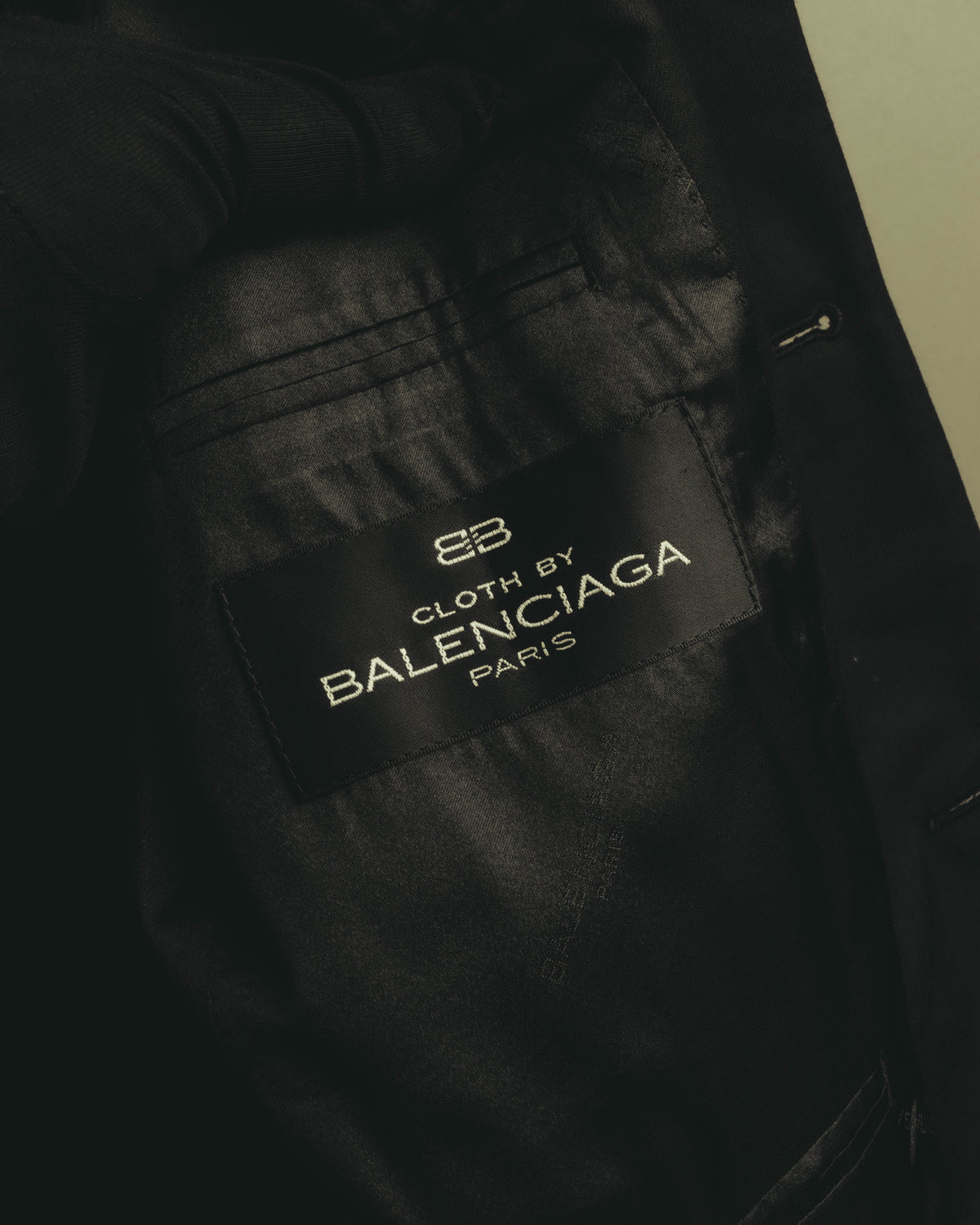 "BALENCIAGA" 00's-10's Huddersfield fabric classic tailored jacket