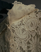 "VALENTINO" 2010's Cropped floral lace jacket