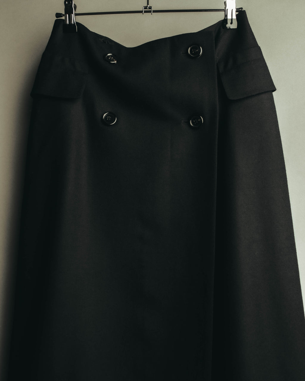 "JIL SANDER" 00's-10's Minimal wool wrap skirt