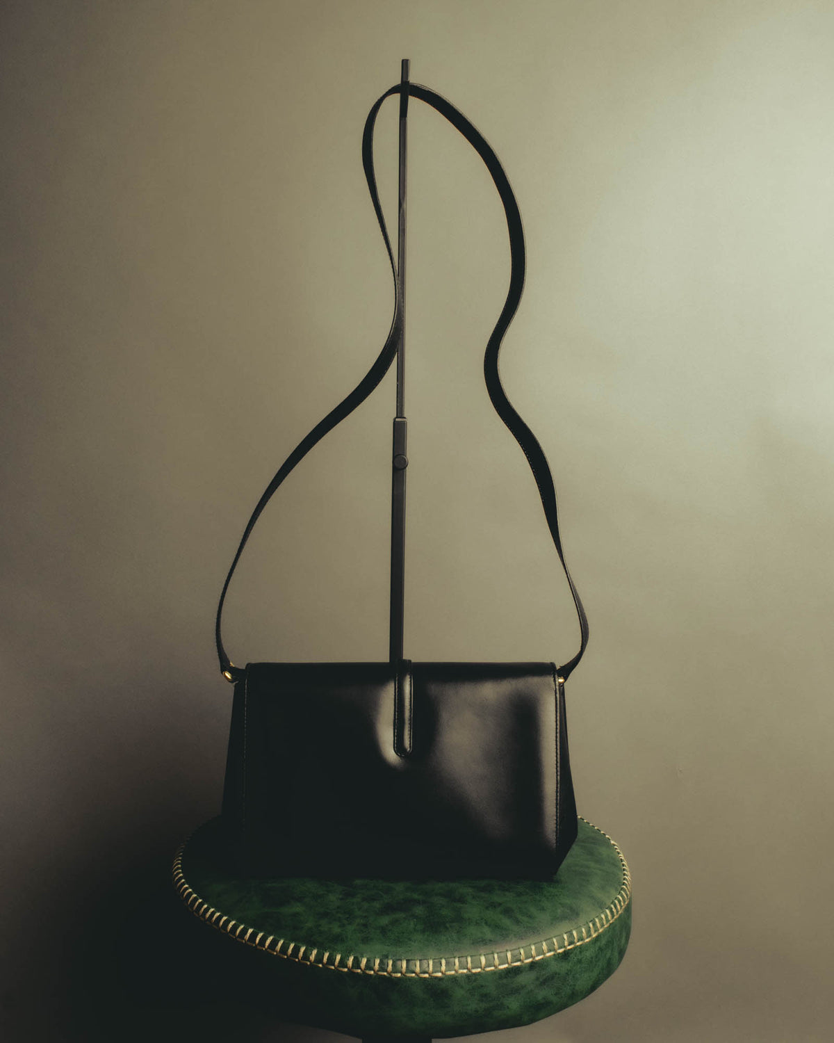 "GUCCI" 70's-80's Classic leather shoulder bag