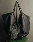 -SPECIAL- “VALENTINO GARAVANI” 2006-2009 Histoire whipstitch leather tote bag