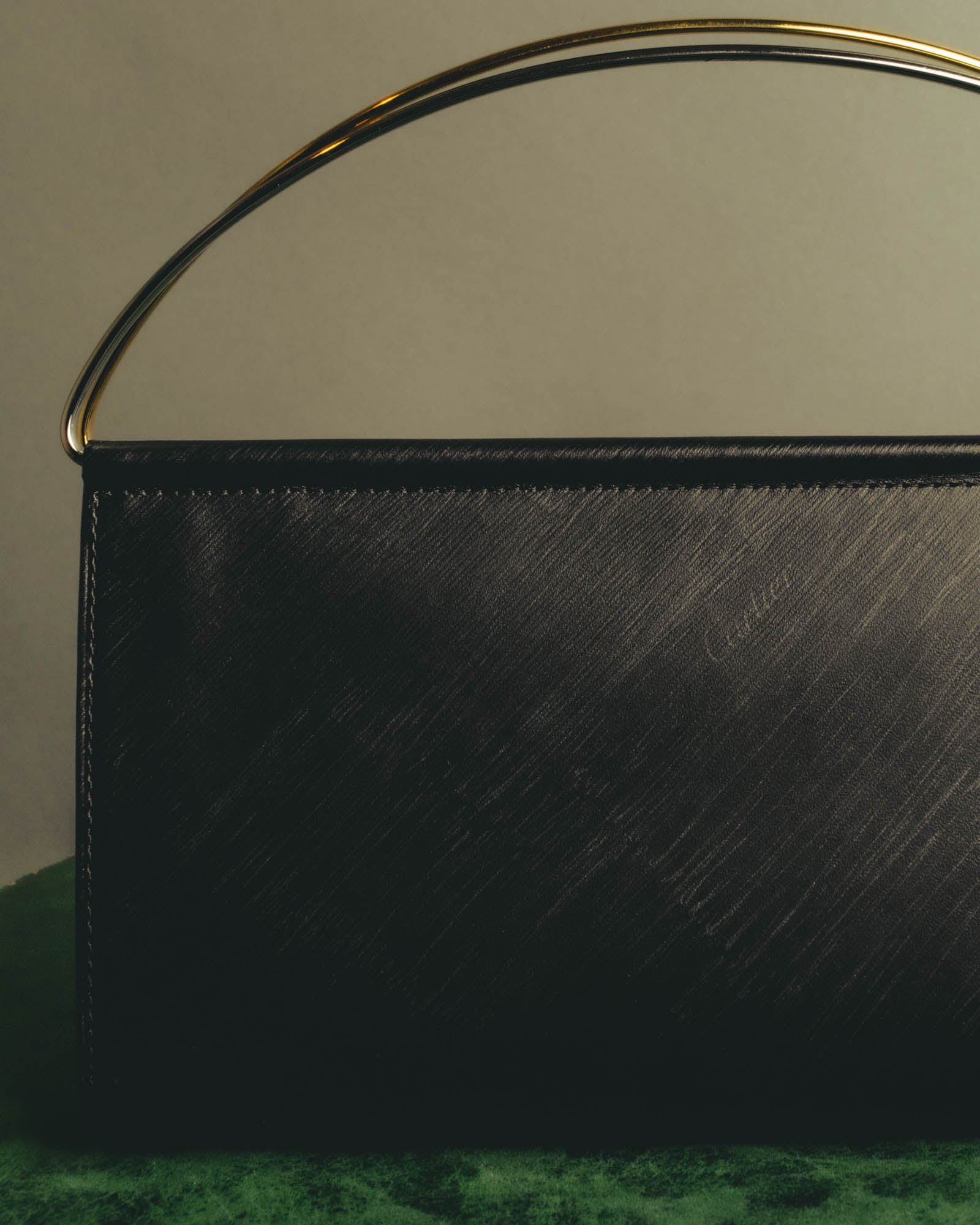 "Cartier" 90's-00's Sculptural leather clutch bag