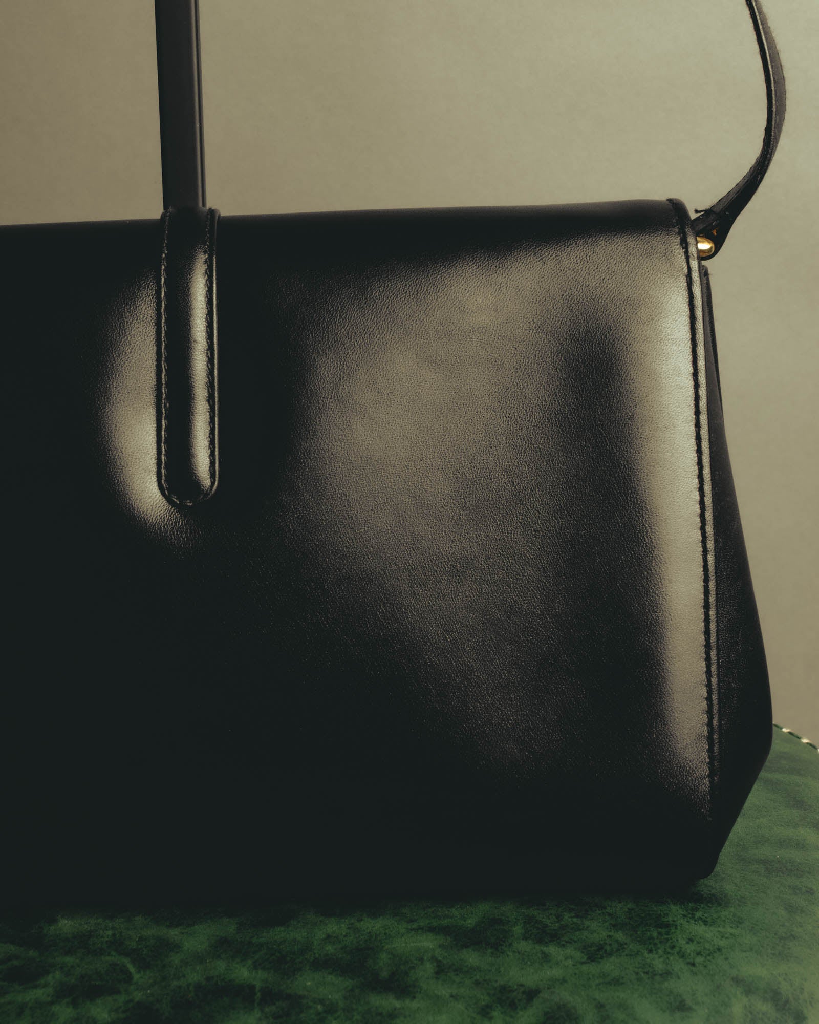 "GUCCI" 70's-80's Classic leather shoulder bag