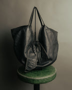 -SPECIAL- “VALENTINO GARAVANI” 2006-2009 Histoire whipstitch leather tote bag