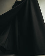 "JIL SANDER" 00's-10's Minimal wool wrap skirt