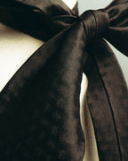 "GIORGIO ARMANI" 90's-00's Dark jacquard silk necktie