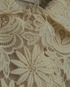 "VALENTINO" 2010's Cropped floral lace jacket
