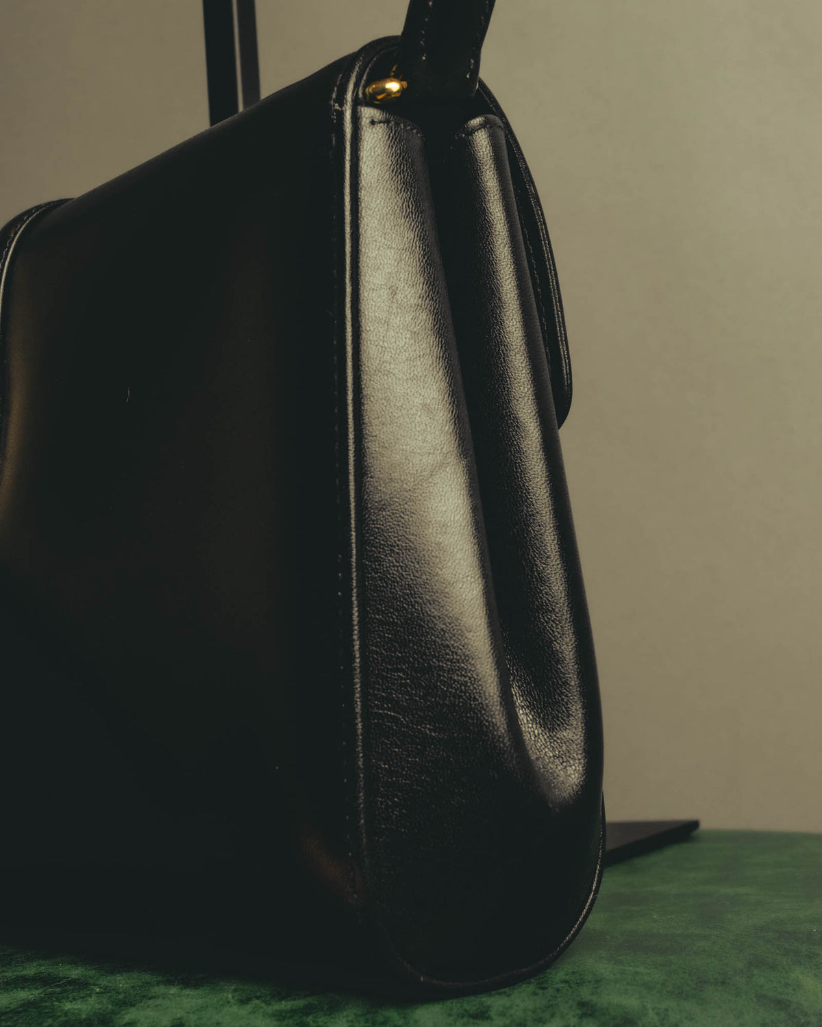 "GUCCI" 70's-80's Classic leather shoulder bag