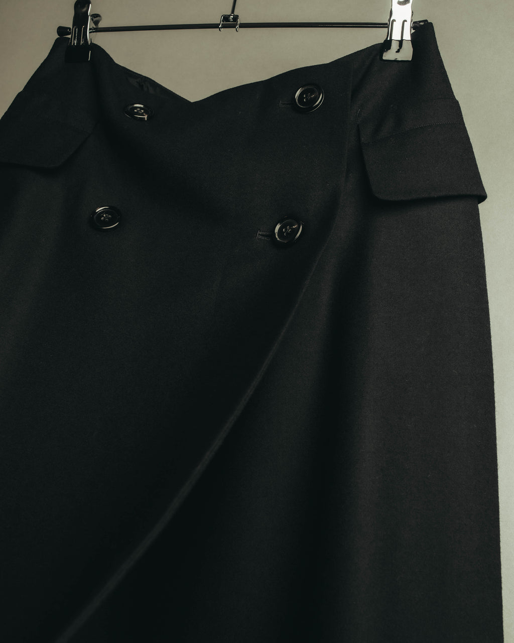 "JIL SANDER" 00's-10's Minimal wool wrap skirt