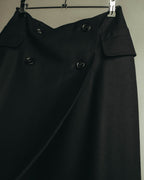 "JIL SANDER" 00's-10's Minimal wool wrap skirt
