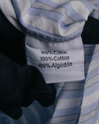 "Hermès" 90's-00's Striped cotton button-down shirt