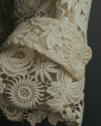 "VALENTINO" 2010's Cropped floral lace jacket