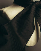 "GIORGIO ARMANI" 90's-00's Dark jacquard silk necktie