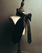 "GIORGIO ARMANI" 90's-00's Dark jacquard silk necktie