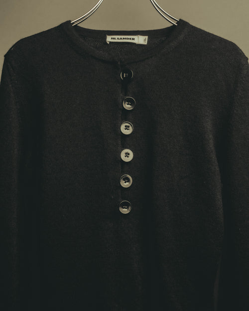 “JIL SANDER” 10's button detailed wool knit cardigan
