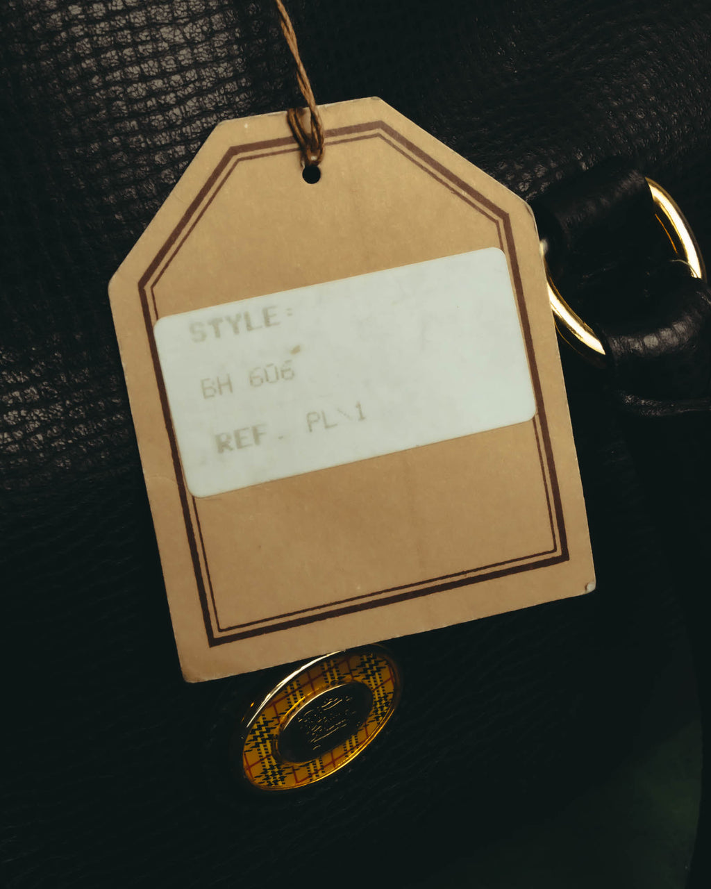 "Burberrys" 80's-90's Grained leather boston bag