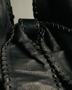 -SPECIAL- “VALENTINO GARAVANI” 2006-2009 Histoire whipstitch leather tote bag