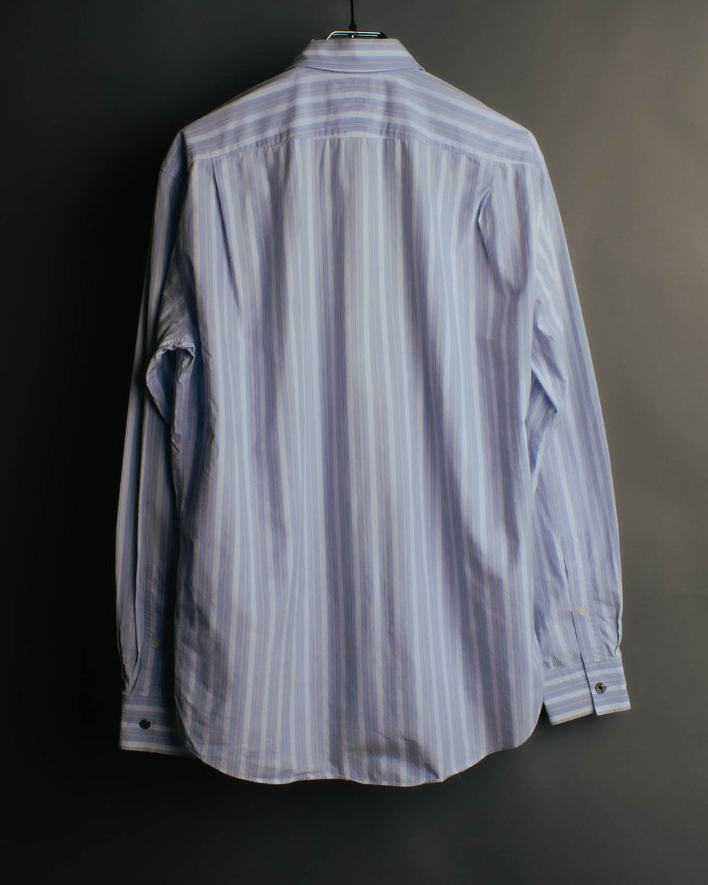 "Hermès" 90's-00's Striped cotton button-down shirt