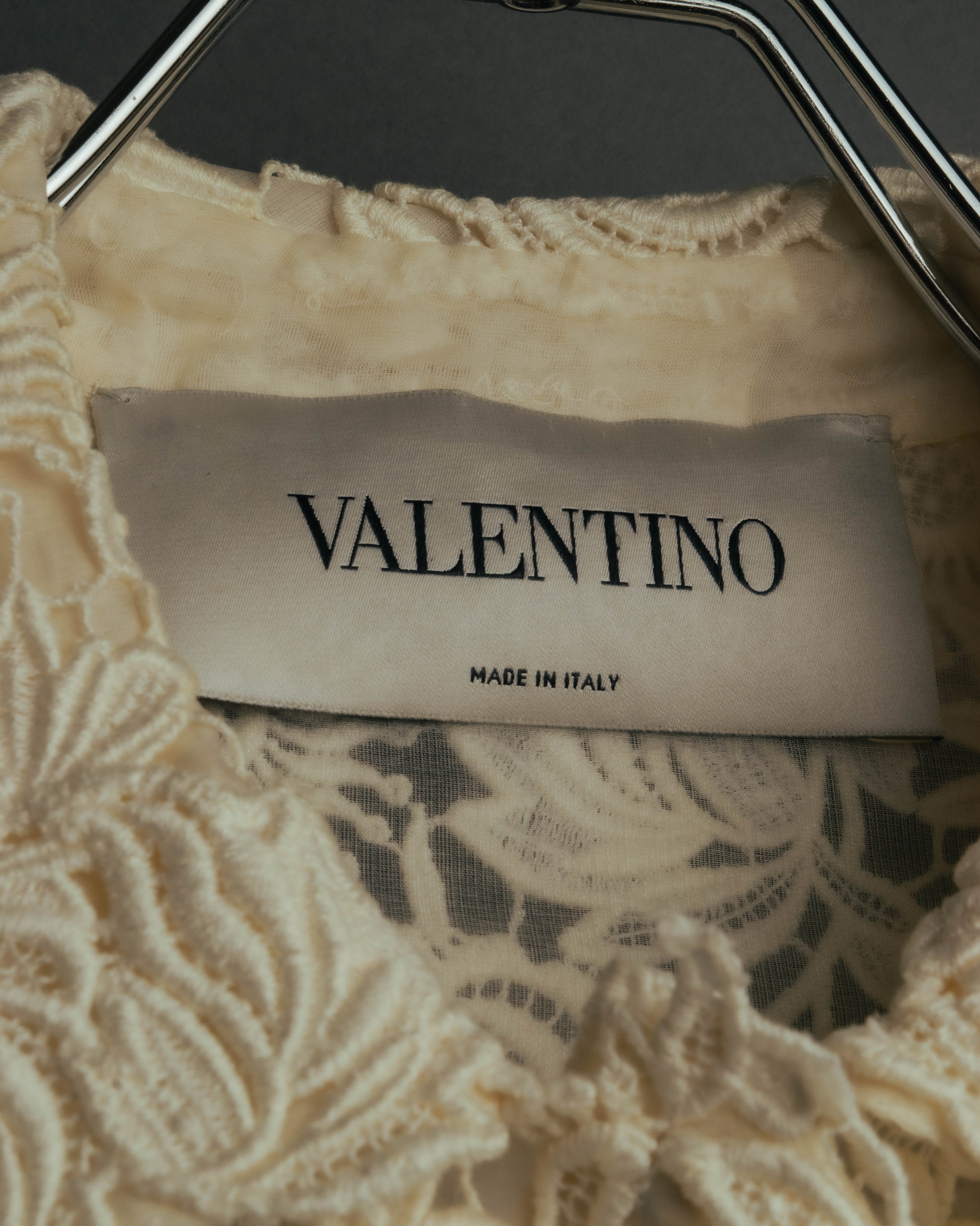 "VALENTINO" 2010's Cropped floral lace jacket