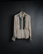 -SPECIAL- “HERMÈS” 80’s scarf panel silk shirt