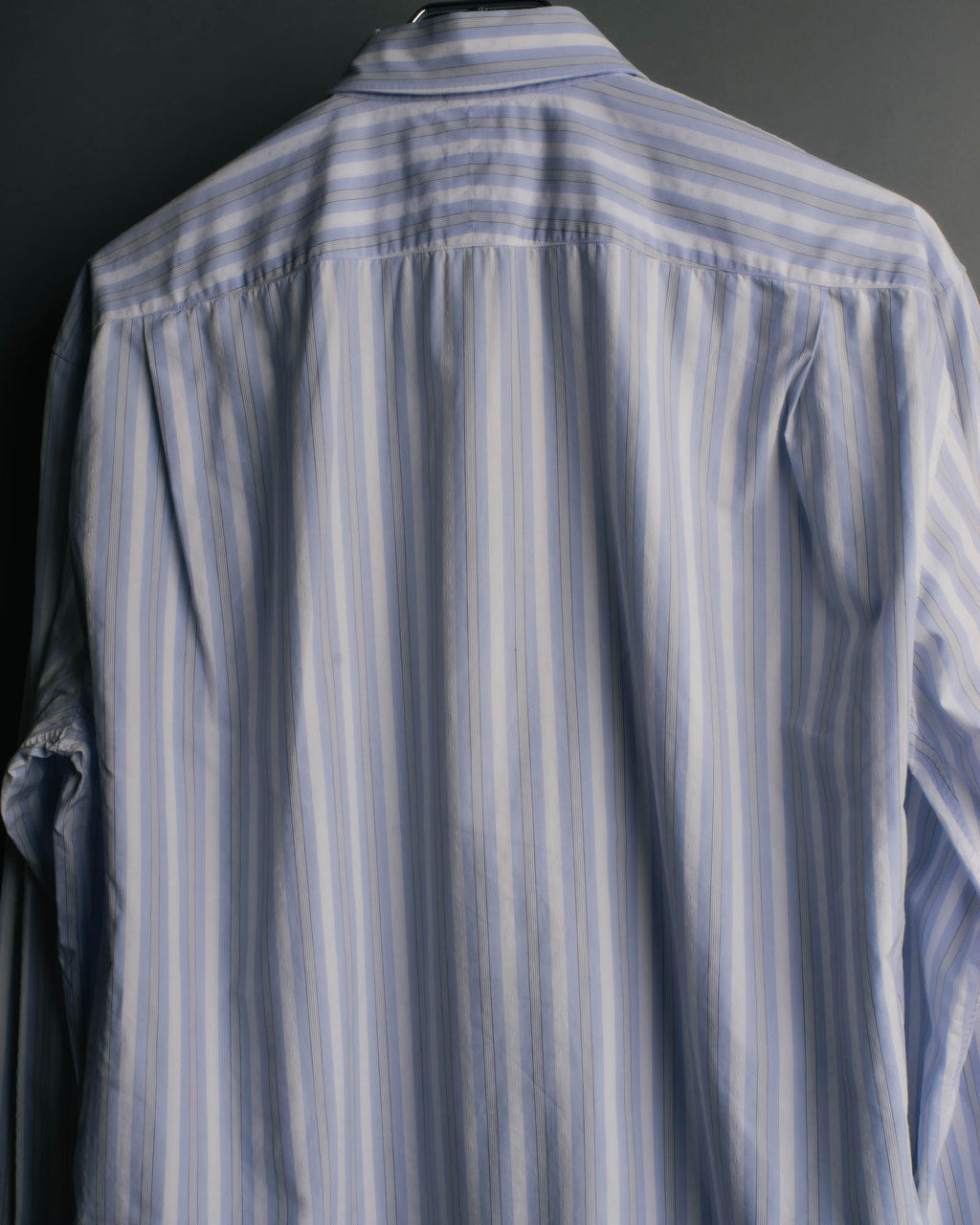 "Hermès" 90's-00's Striped cotton button-down shirt