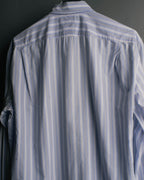 "Hermès" 90's-00's Striped cotton button-down shirt