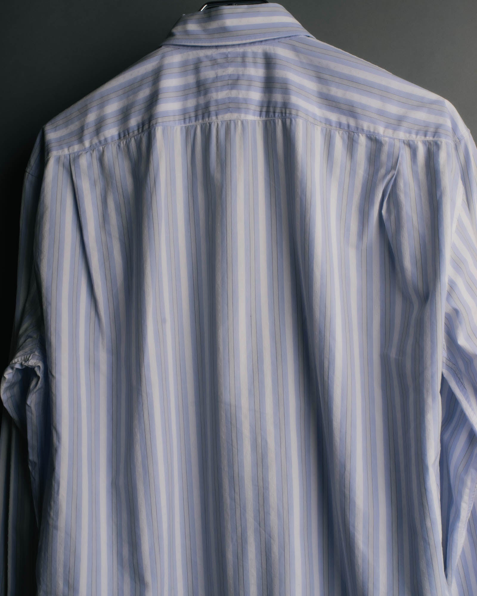 "Hermès" 90's-00's Striped cotton button-down shirt