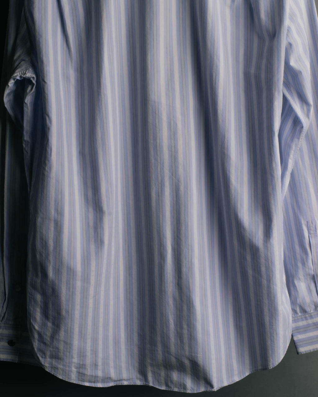 "Hermès" 90's-00's Striped cotton button-down shirt
