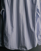"Hermès" 90's-00's Striped cotton button-down shirt
