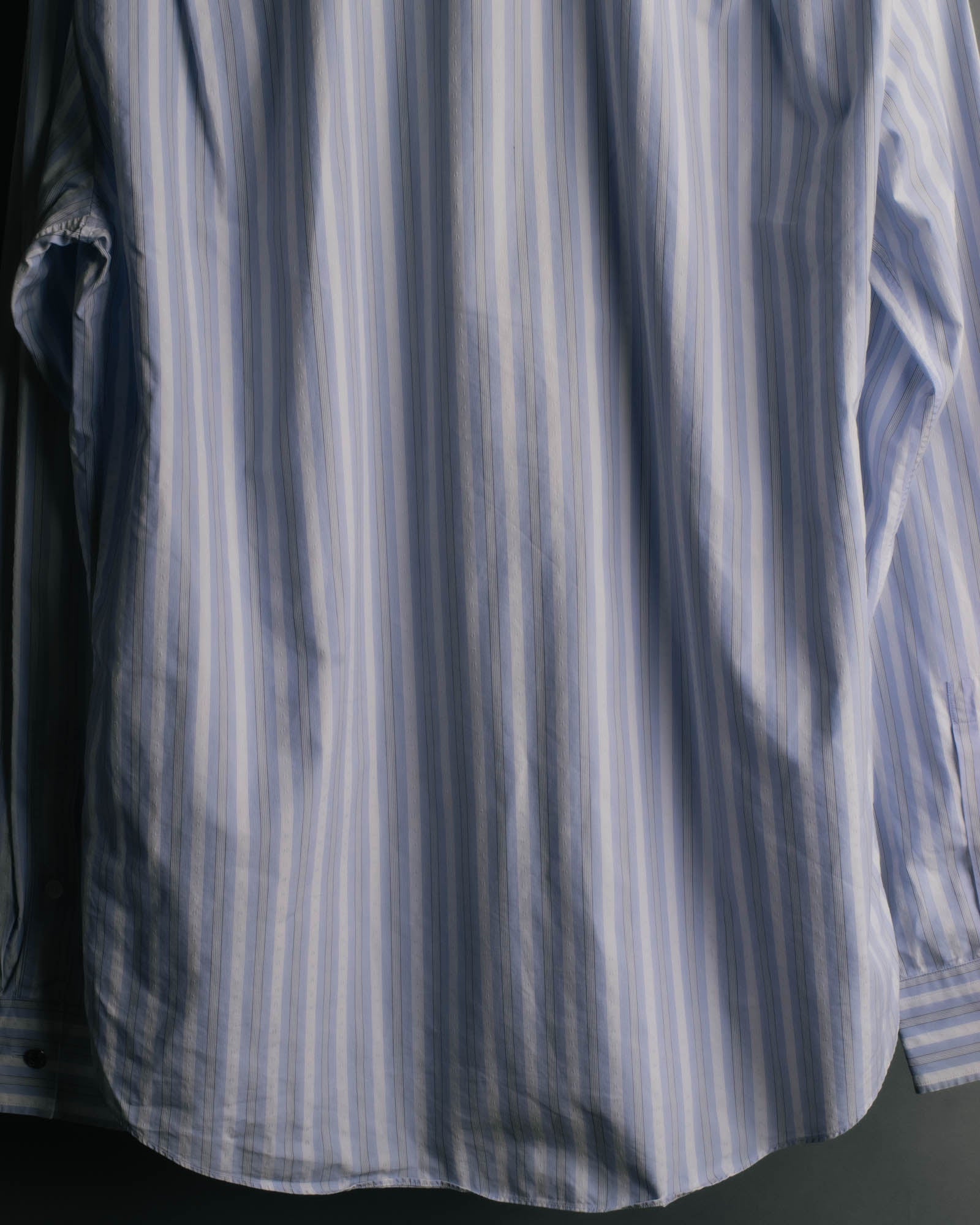 "Hermès" 90's-00's Striped cotton button-down shirt