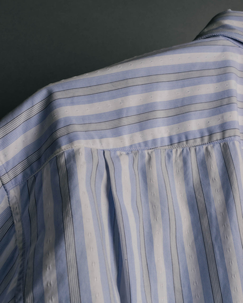 "Hermès" 90's-00's Striped cotton button-down shirt