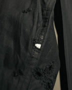 “tricot COMME des GARÇONS” 2020 Floral embroidery stand collar shirt