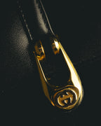"GUCCI" 70's-80's Classic leather shoulder bag