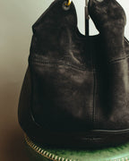 "See By Chloé" Black suede hobo shoulder bag