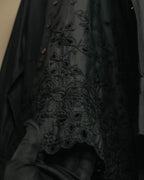 “tricot COMME des GARÇONS” 2020 Floral embroidery stand collar shirt