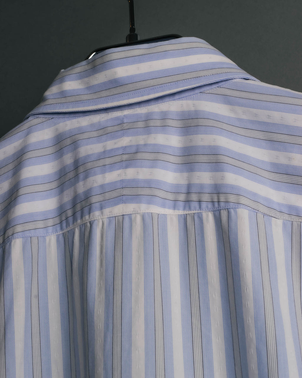 "Hermès" 90's-00's Striped cotton button-down shirt