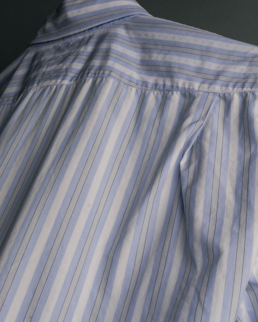 "Hermès" 90's-00's Striped cotton button-down shirt