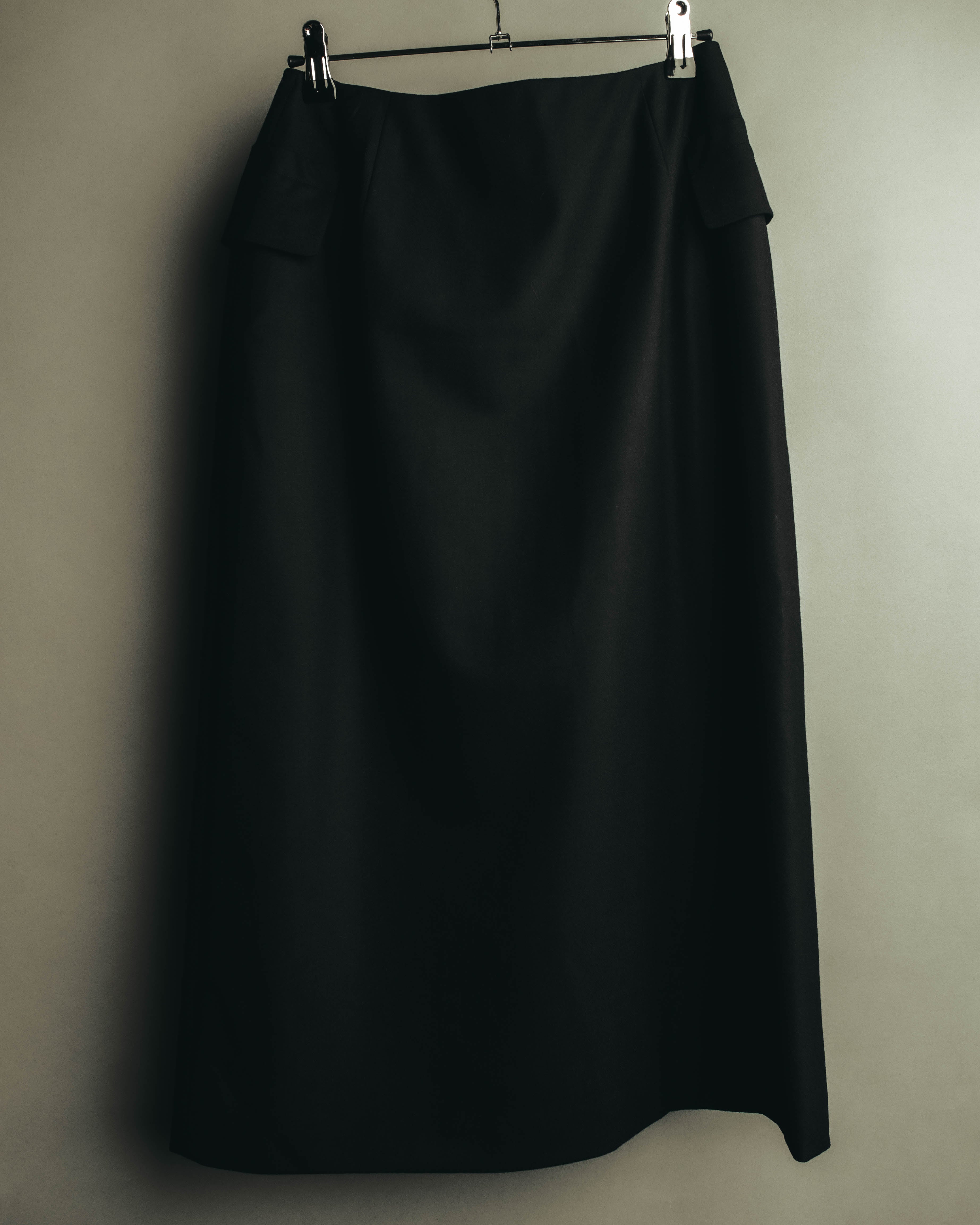 "JIL SANDER" 00's-10's Minimal wool wrap skirt